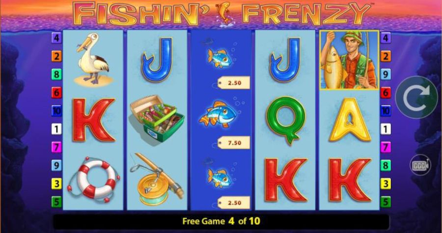 Fishin Frenzy Power 4 Slots Free Spins - -