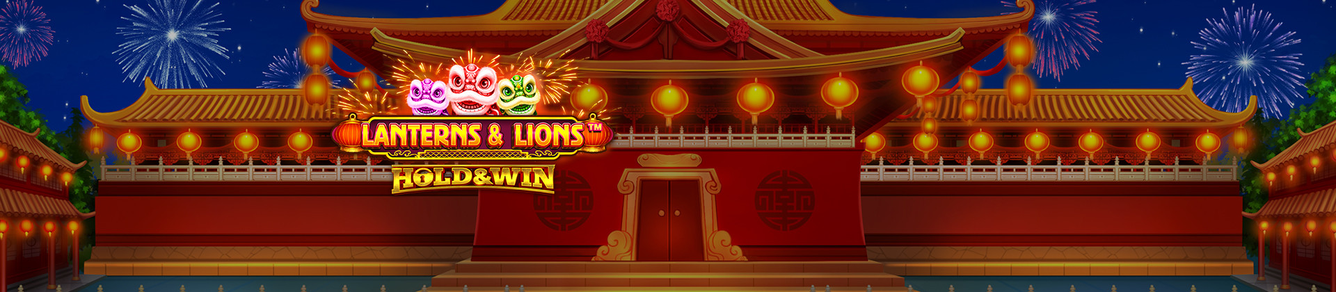 Lanterns & Lions: Hold and Win Slot Game - -