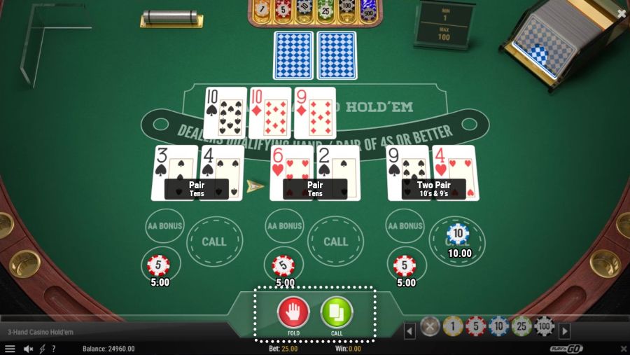 Poker Fold And Rise - -