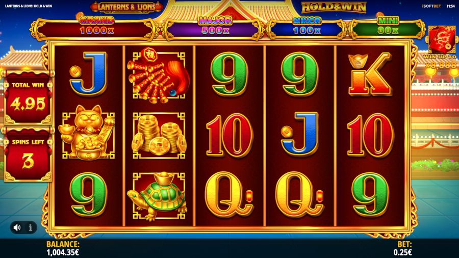 Lanterns And Lions Hold And Win Free Spins - -