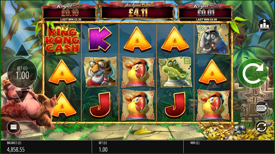 King Kong Cash Jackpot King Main Game - -