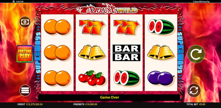 7s Deluxe Wild Fortune Play Main Game - -