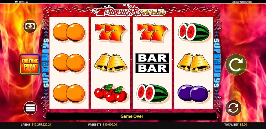 7s Deluxe Wild Fortune Play Main Game - -