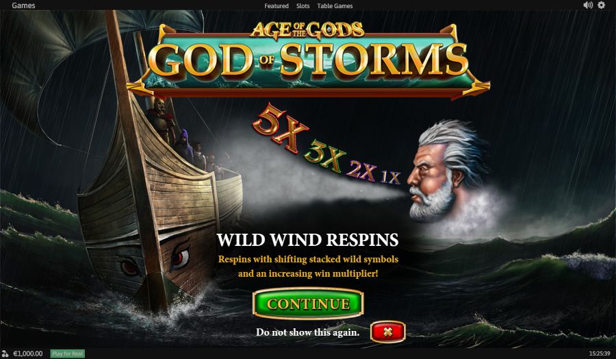 Age Of The Gods God Of Storms Wild Wind Respins Feature - -