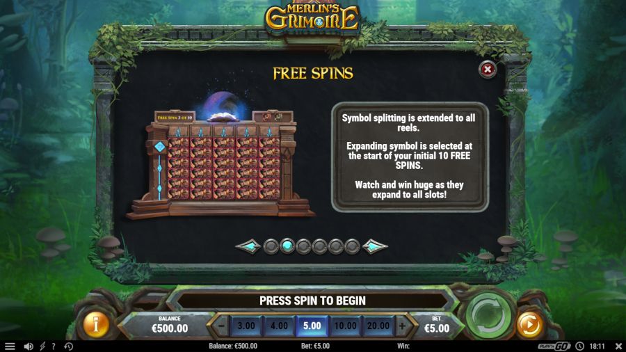 Merlins Grimoire Free Spins - -