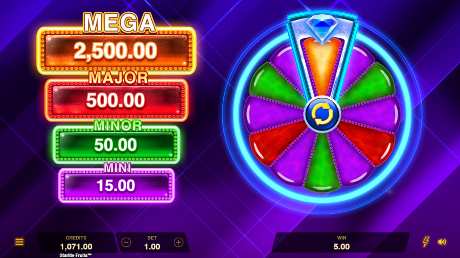 Starlite Fruits Jackpot Wheel - -