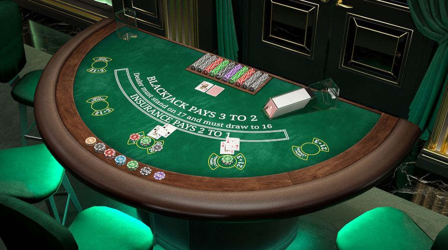 First Person Blackjack Table - -