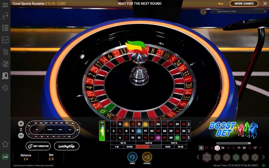 Coral Sports Roulette Wheel - -