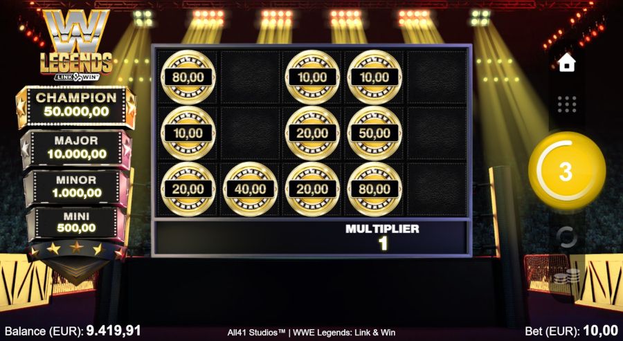 Wwe Legends Link And Win Jackpot Feature - -