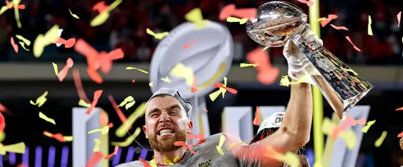 Travis Kelce Vince Lombardi Trophy