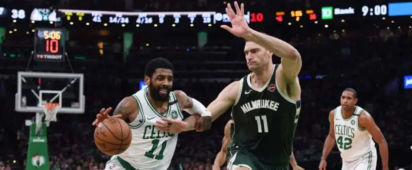 Kyrie Irving Boston Celtics Brook Lopez Milwaukee Bucks