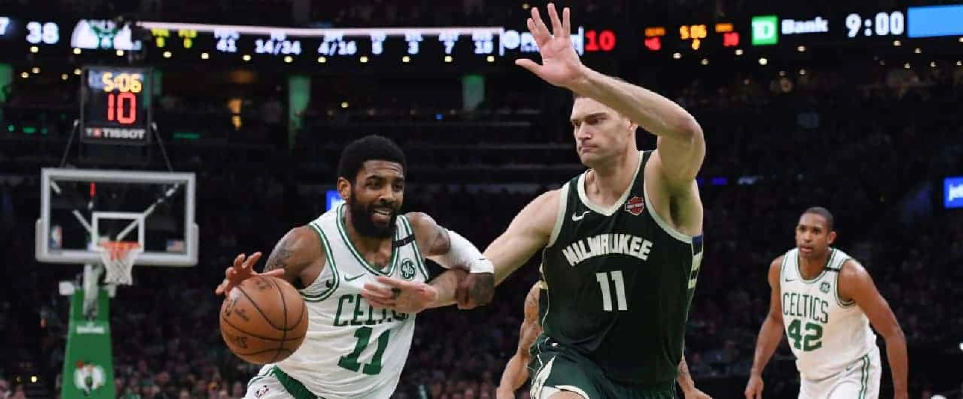 Kyrie Irving Boston Celtics Brook Lopez Milwaukee Bucks