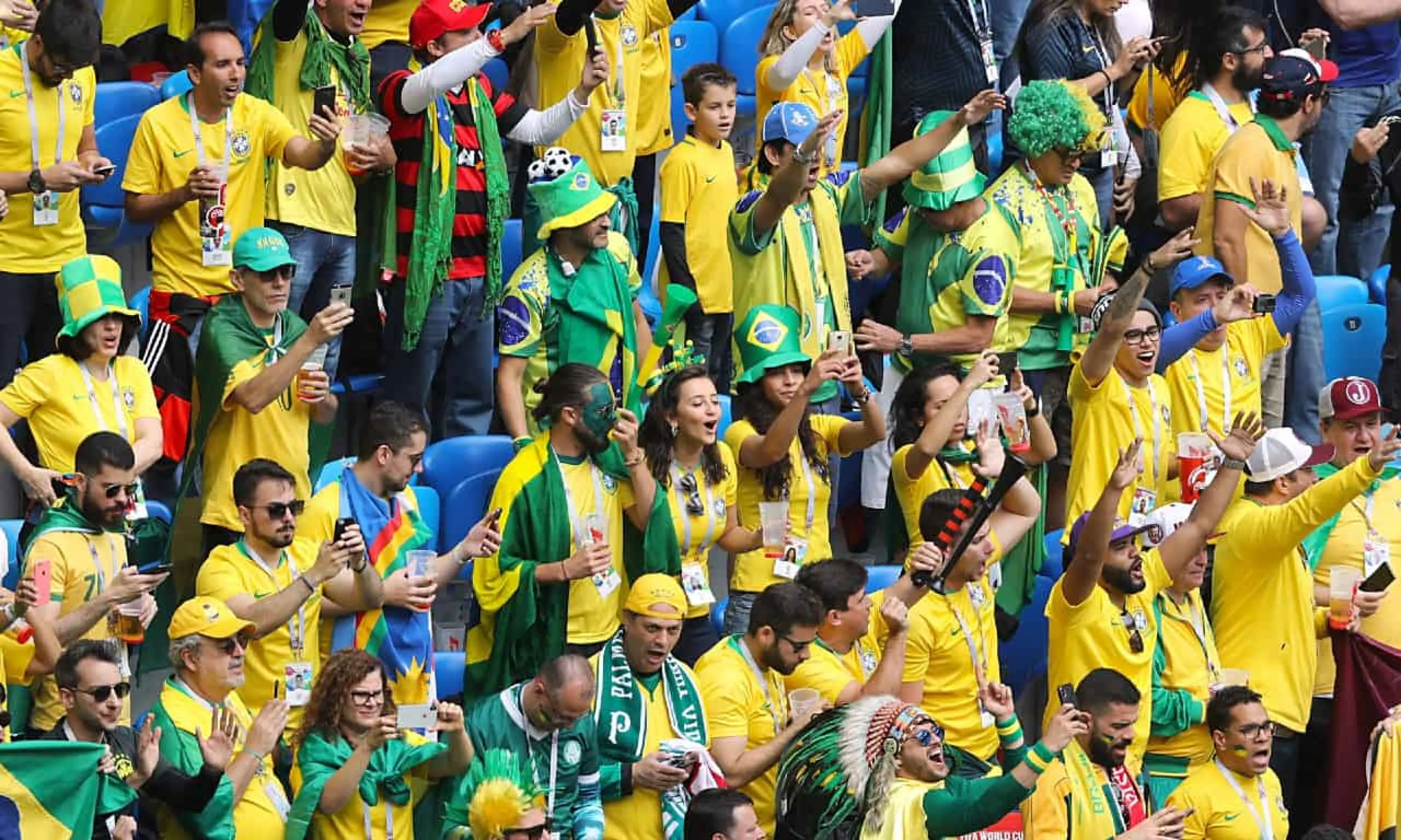 Brazil fans, Mexico v Brazil betting tips